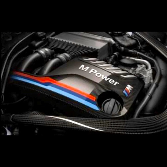 BMW MPOWER carbon fiber engine cover